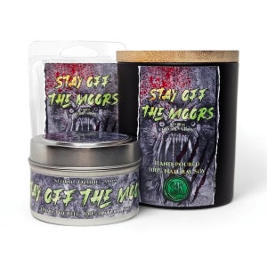 Stay Off the Moors Scented Candle | Oakmoss and Storm | An American Werewolf in London | 100% Soy | Movies | Vegan | Cruelty-Free | Horror