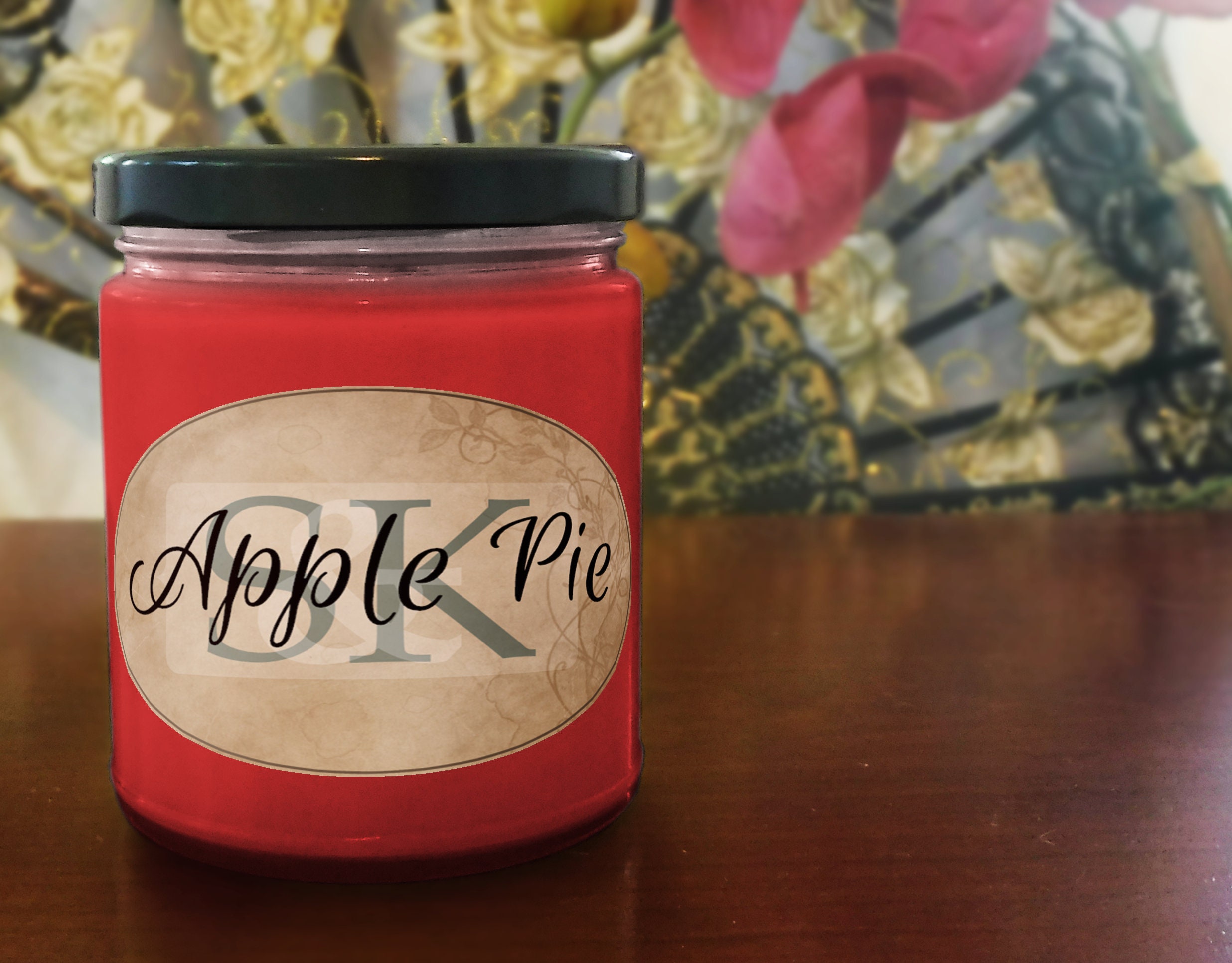 Apple Pie Scented Candle 100 Soy Handmade Gift Ideas Etsy UK
