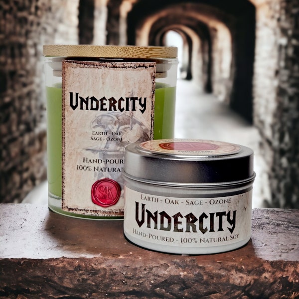 Undercity Scented Candle | World of Warcraft | 100% Soy | Gamer Gifts | Party Favors | Vegan | Cruelty-Free | WoW | Gaming