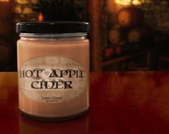 Hot Apple Cider Scented Candle | World of Warcraft - Feast of Winter Veil | 100% Soy | Gamer Gifts | Party Favors | Vegan | WoW