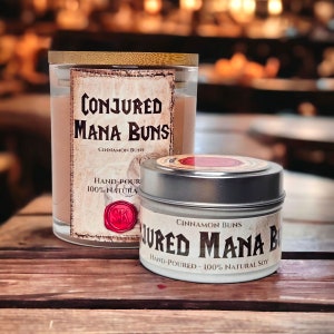 Conjured Mana Buns Scented Candle | World of Warcraft | 100% Soy | Gamer Gifts | Party Favors | Vegan | Cruelty-Free | WoW | Gaming