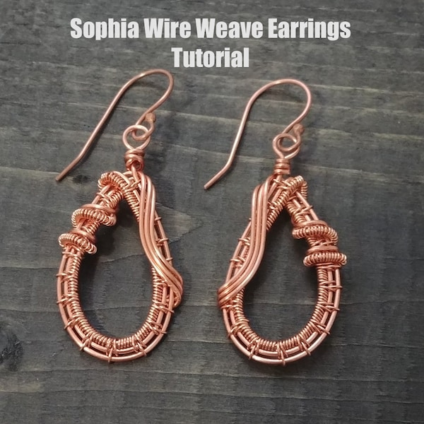 Sophia Wire Weave Earrings Tutorial