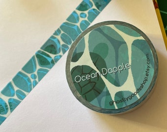 Ocean Dapple Blue Foil Washi Tape