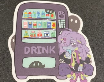 Whisper Vending Machine 3" Sticker