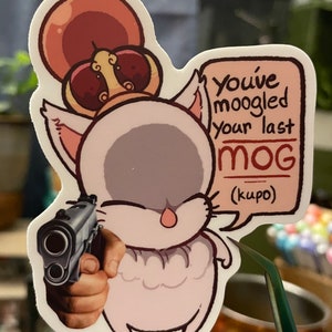 Threatening King Mog 3” Sticker