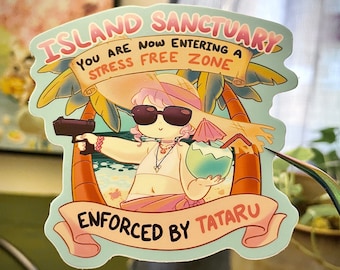 Island Sanctuary Tataru 3” sticker