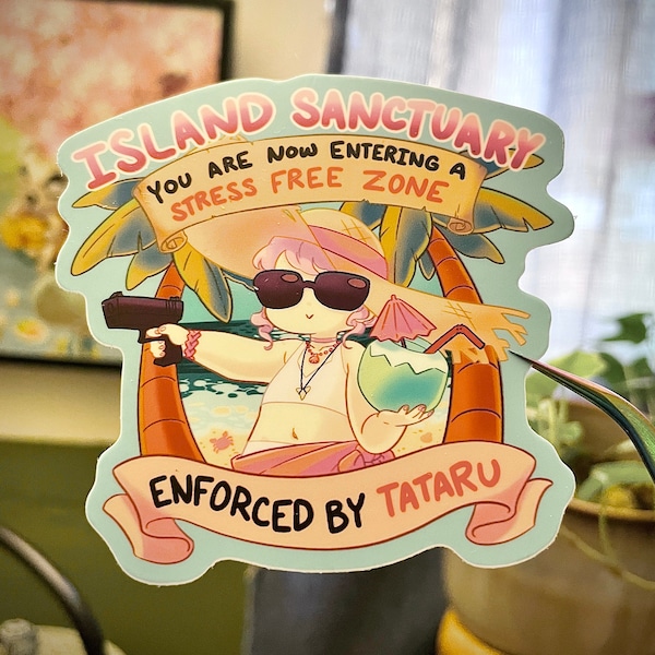Island Sanctuary Tataru 3” sticker