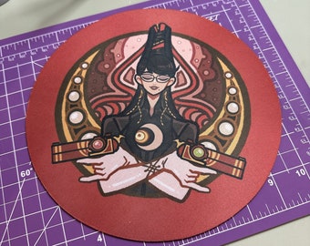 Bayonetta 1 circle mousepad