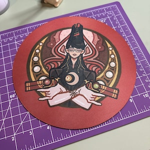 Bayonetta 1 circle mousepad