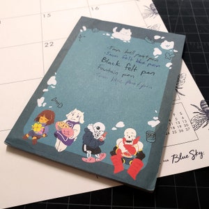 Snowden Undertale A6 Memopad - Etsy