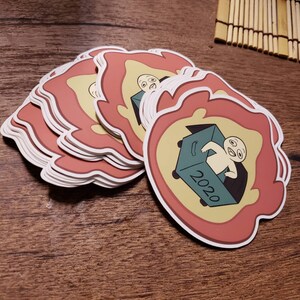 2020 trash fire 3&quot; sticker