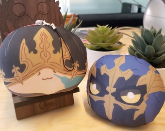 FFXIV Exarch and Fray Flat Plush Keychain