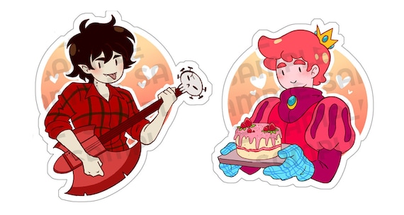 3 Marshall Lee and Prince Gumball Stickers - Etsy Finland