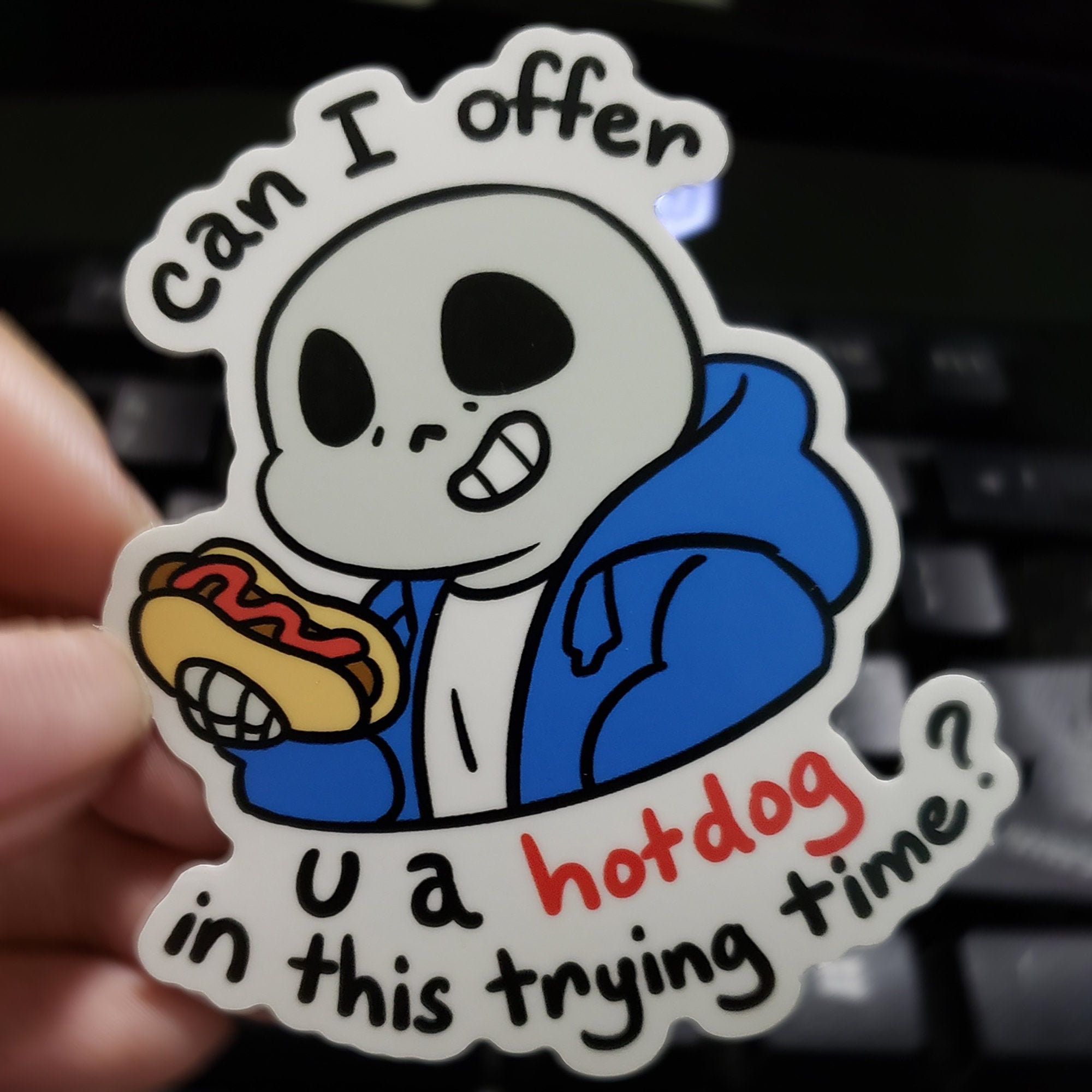 UNDERTALE - Sans (Bad Time) Sticker Bumper Sticker Vinyl Decal 5 