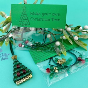 Make Your Own Beaded Christmas Tree Kit - Christmas Tree Decoration - Christmas  Teacher Gift - Christmas Eve Crate Activity - Christmas Eve