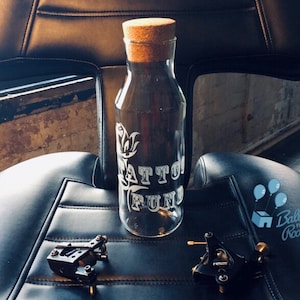Engraved Tattoo Fund Bottle - Tattoo Savings