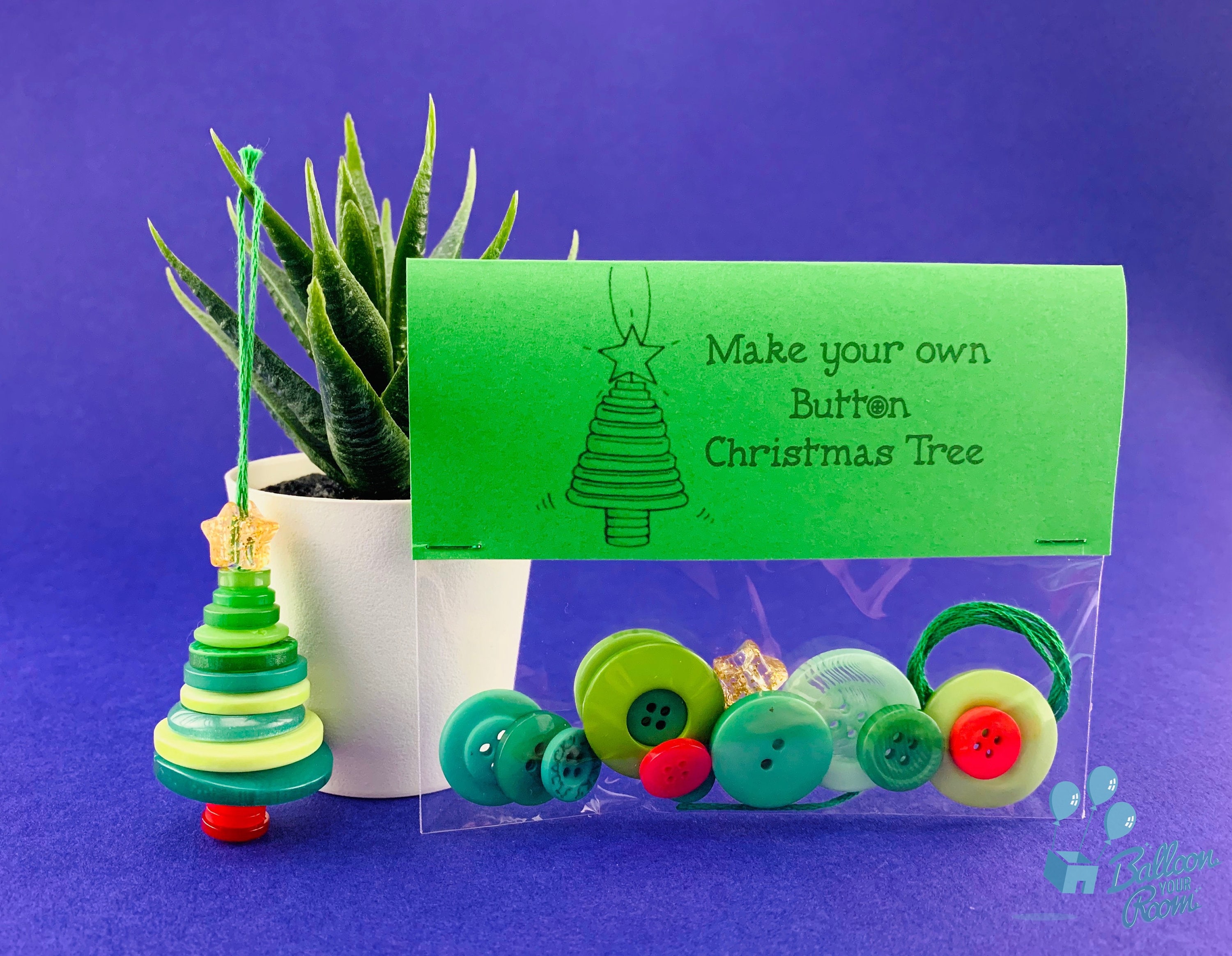 Make Your Own Button Christmas Tree Kit Christmas Tree Etsy UK