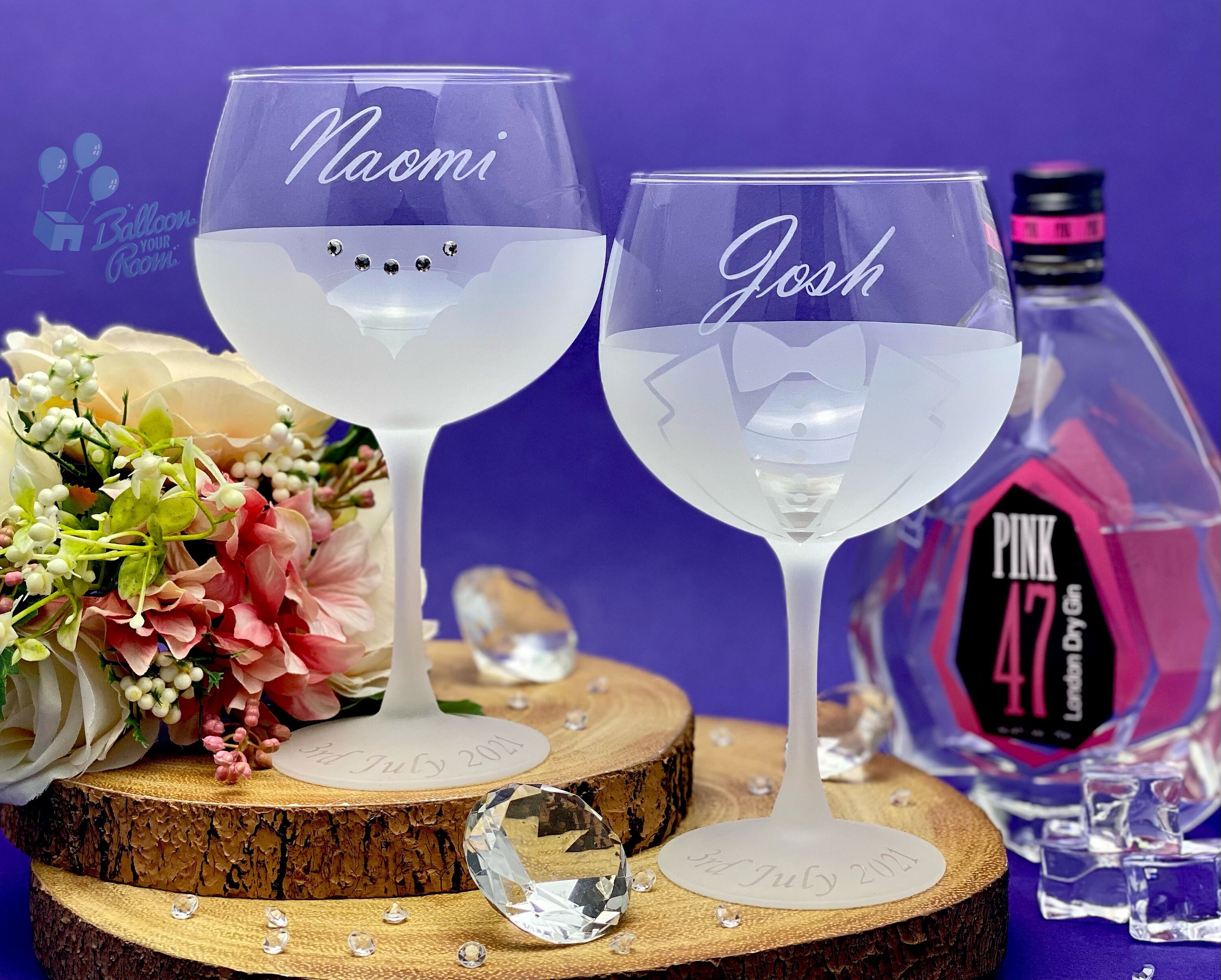 Fancy gin glasses discount