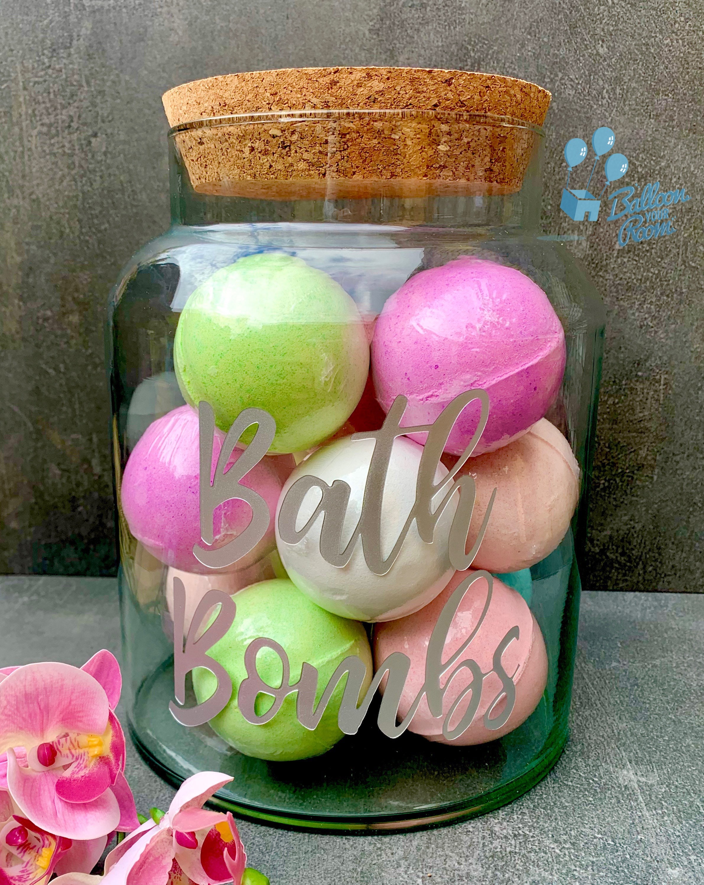Engraved 5 Litre Bath Bomb Storage Jar With Cork Lid Etsy UK