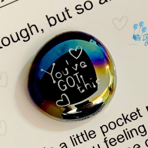 Empowerment Pocket Pebble - Life Is Tough But So Are You - Engraved Pocket Pebble - Keepsake Pebble