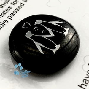 Engraved Penguin Pebble Personalised With Initials Keepsake Pebble image 3