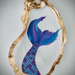 Mermaid Tail Oyster Shell Ornament