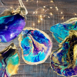 Oyster Shell Ornament- &quot;Mermaid&quot;