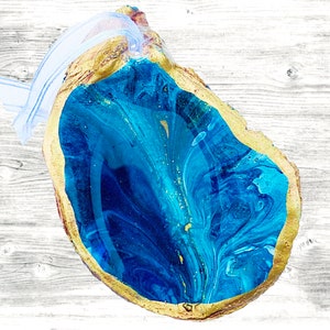 Oyster Shell Ornament-&quot;Deep Sea&quot;