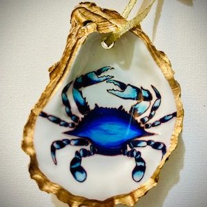 Crab Oyster Shell Ornament