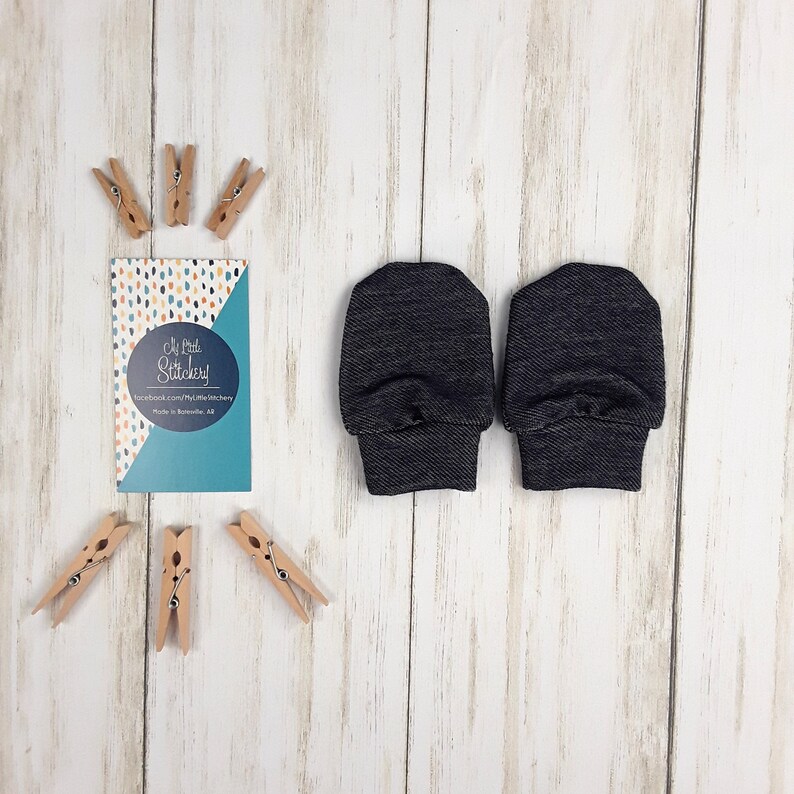 solid color baby mittens