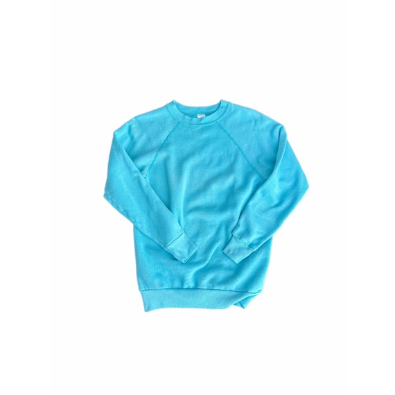 Vintage Bright Blue Unisex Crewneck Sweatshirt | … - image 4