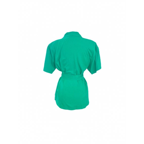 90s Green Liz Claiborne Sport Button Up Belted To… - image 2