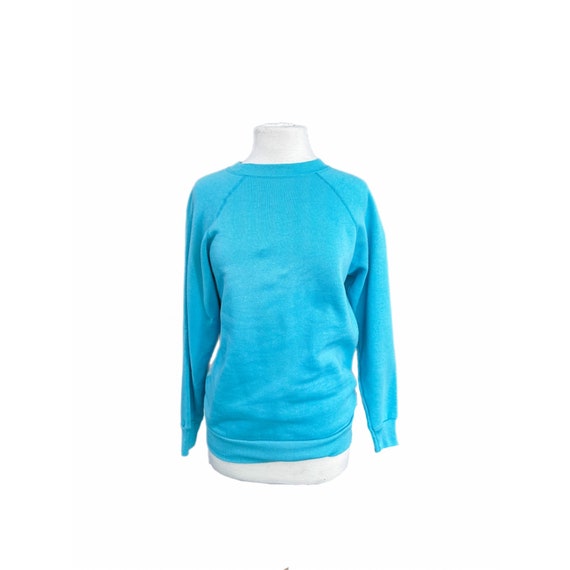 Vintage Bright Blue Unisex Crewneck Sweatshirt | … - image 5