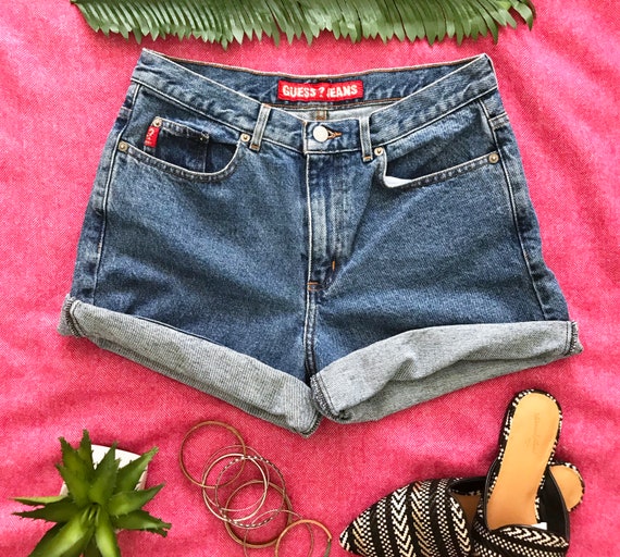 vintage guess jean shorts