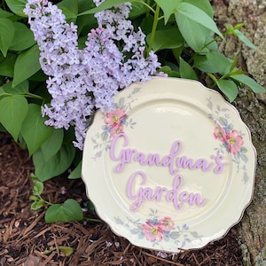 Marcadores de jardim do dia das mães, palavras, arquivo SVG, arquivo laser Glowforge, presente de lixo de jardim para ela, presente para mãe, avó, estacas de plantas florais