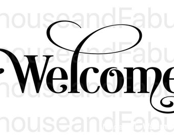 Welcome SVG File / PNG File / JPG File / Cricut, Cameo, Silhouette / Instant Download File / Fall Welcome Sign / Front Porch Sign