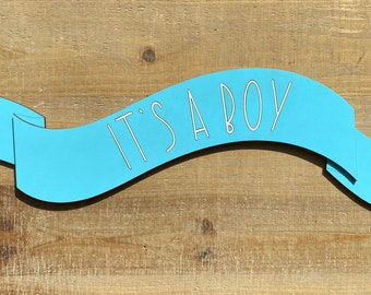 Download Its A Boy Banner Svg Etsy