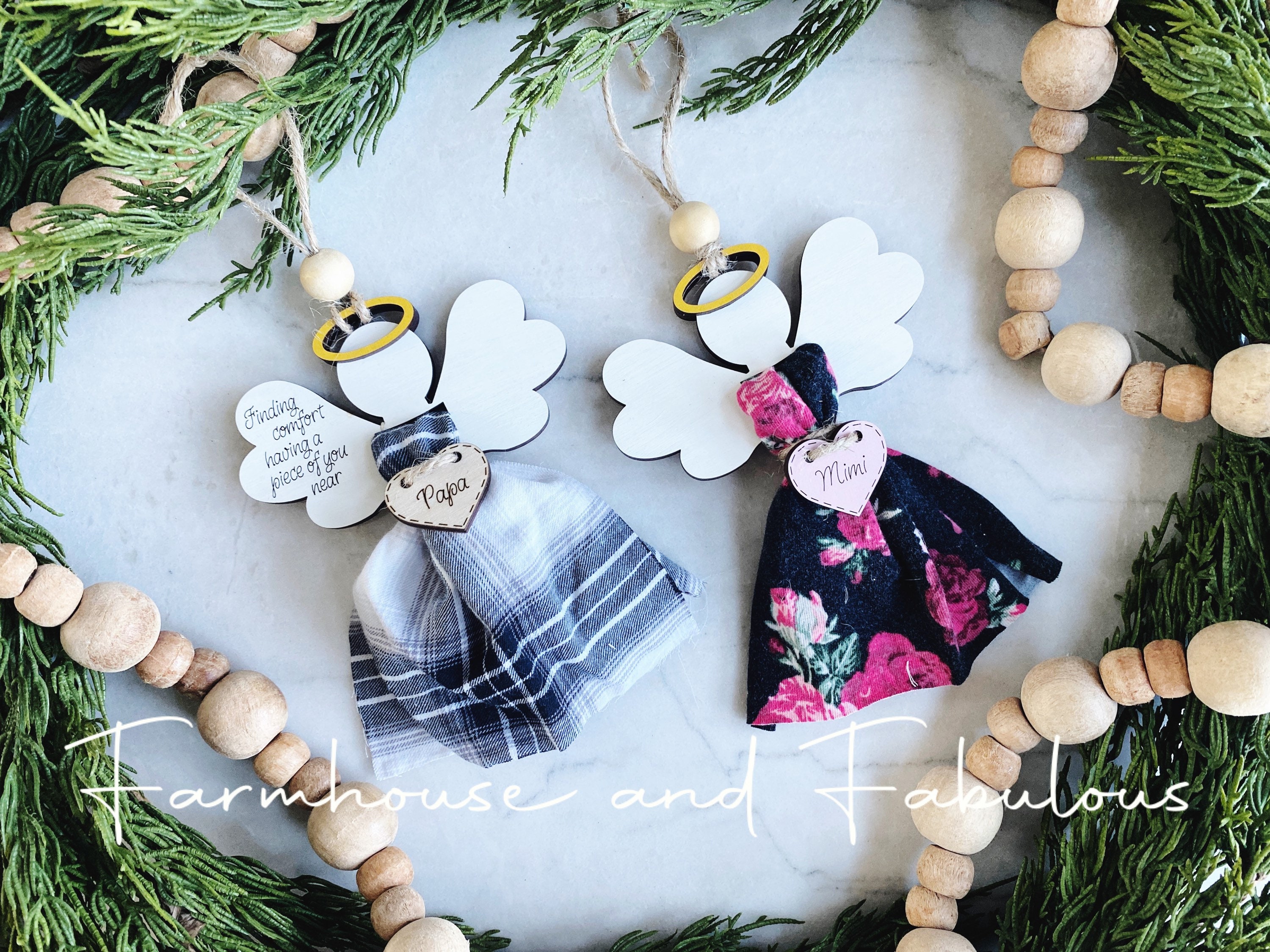 Angel Memorial Ornament SVG Remembrance Ornament Memorial Etsy