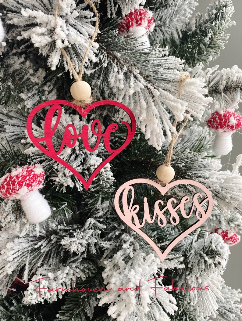 Valentines Day Ornaments Laser Cut File Valentines Plate - Etsy