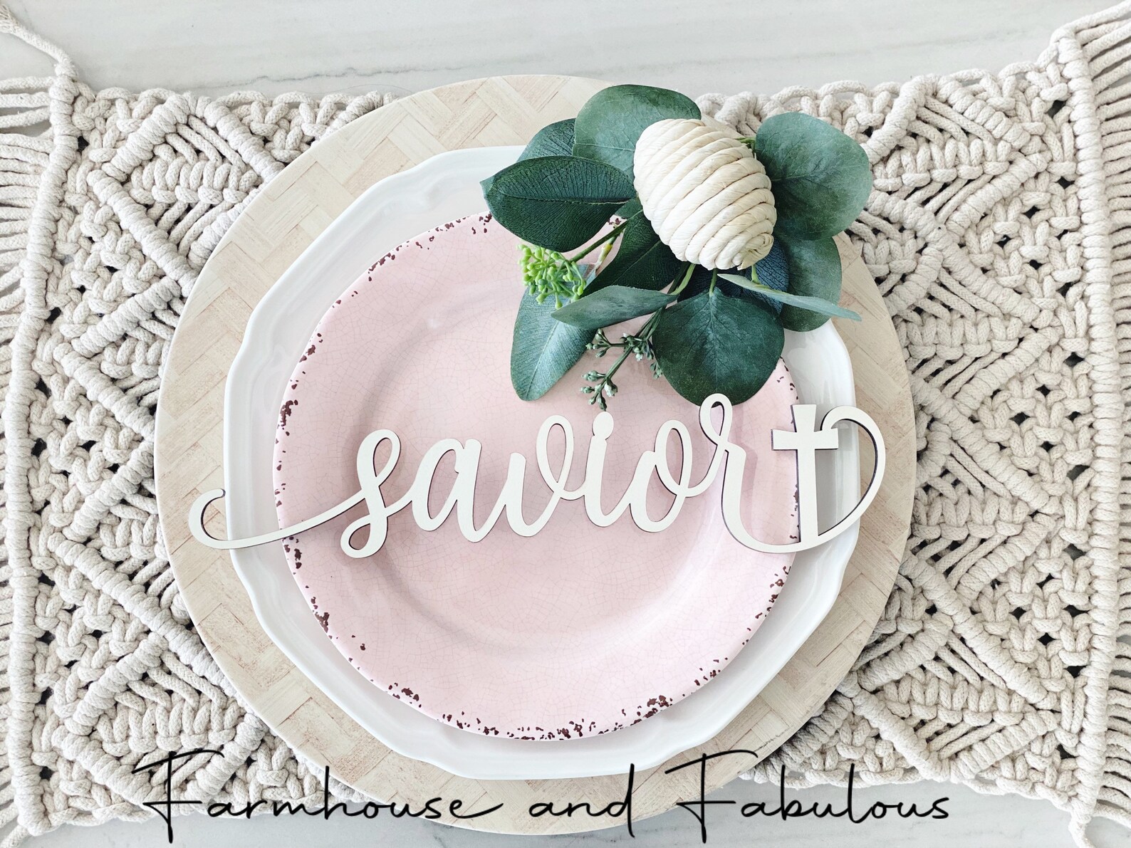 Religious Easter Words Plate Words Laser Cut File Easter Etsy