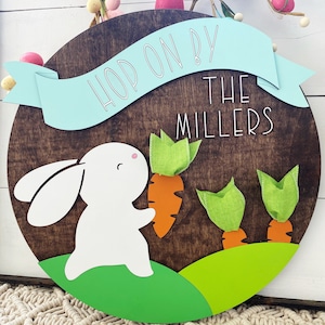 Easter Welcome Round Sign Laser Cut File, SVG, PNG, JPG, Glowforge, Cricut, Cameo, Silhouette, Instant Digital Download