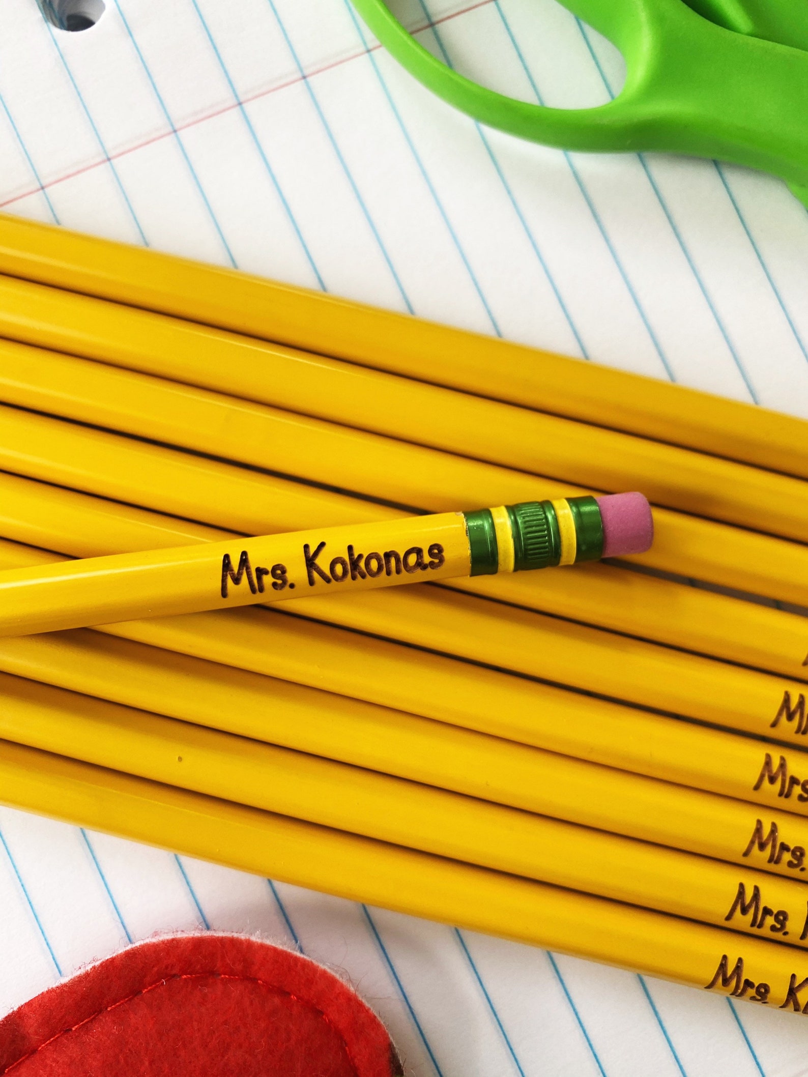 Custom Personalized Pencils Engraved Name Pencils Etsy