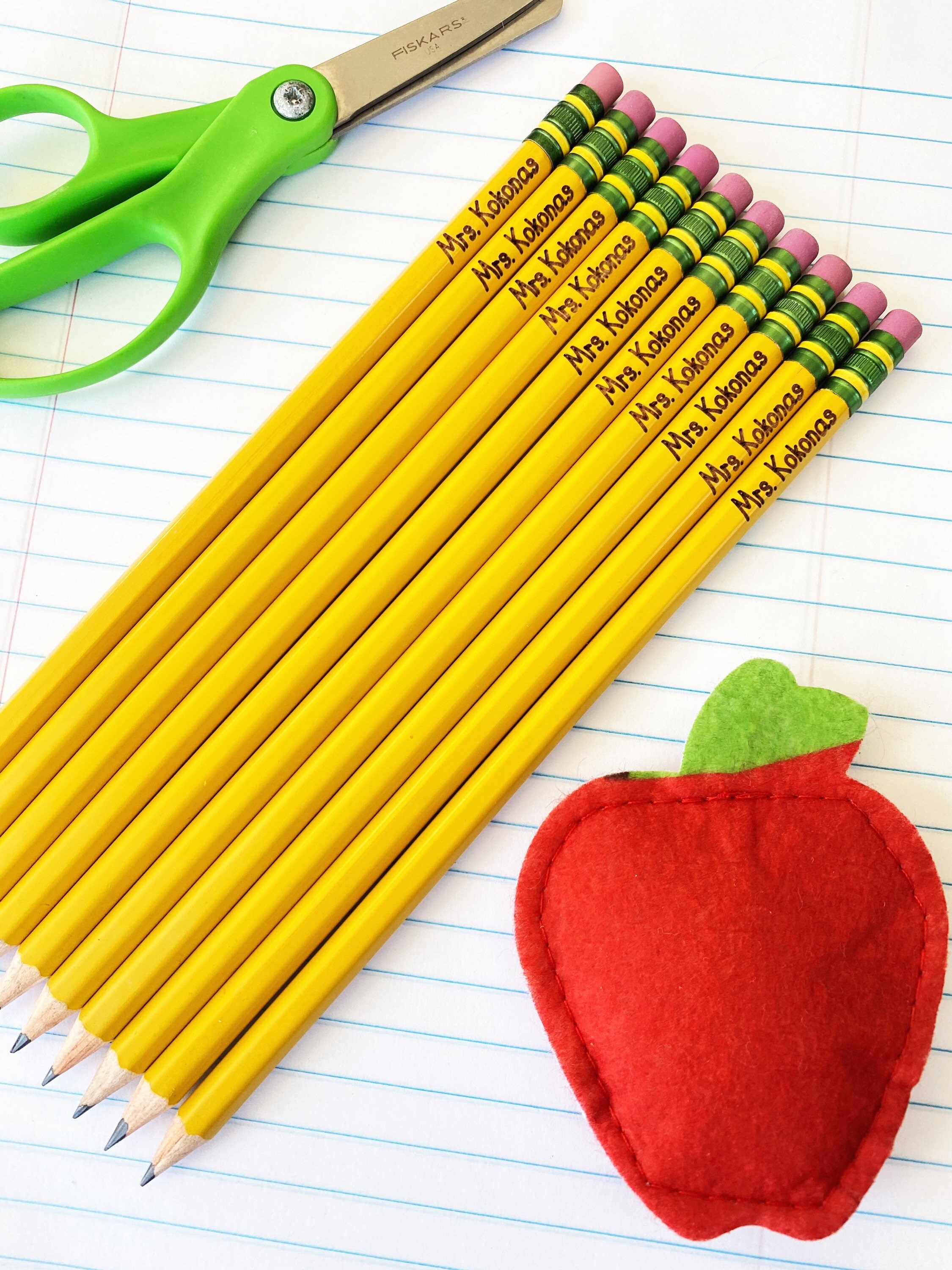 Custom Personalized Pencils Engraved Name Pencils Etsy