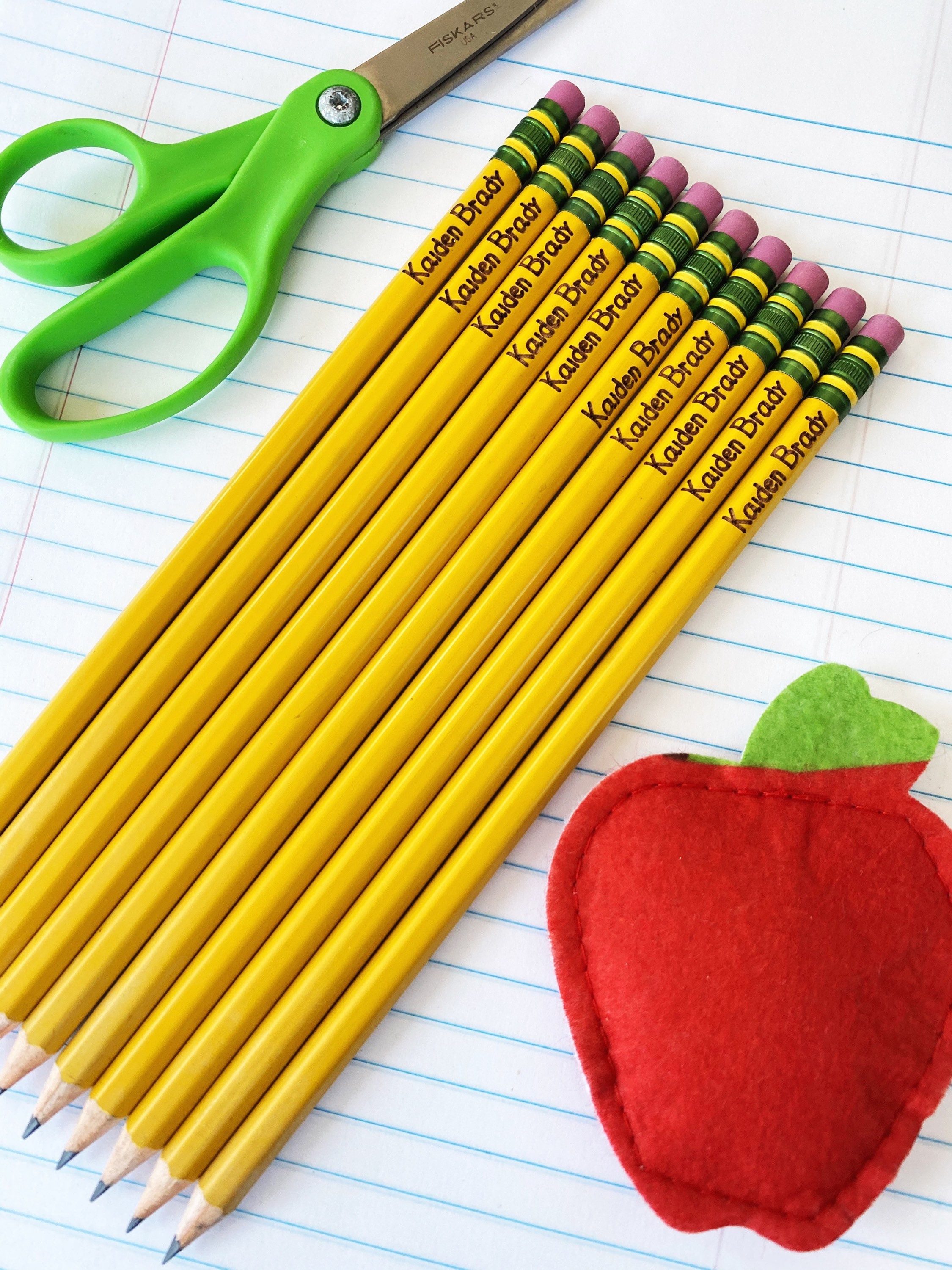 Custom Personalized Pencils Engraved Name Pencils Etsy