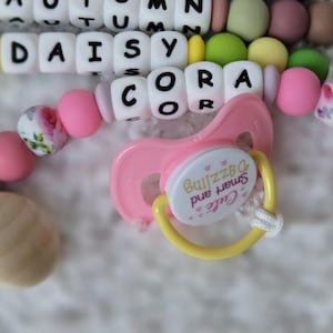 Personalized Pacifier Clip| Baby Shower Gift | Baby Pacifier Holder | Custom Pacifier Clip