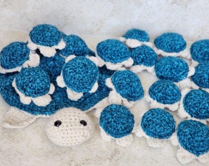 Turtle Memory Game Crochet Game Crochet Turtle Game for Kids Gift for