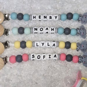 Personalized Pacifier Clip | Custom Name Baby Clip | Personalized Pacifier Clip Baby Accessory | Baby Shower Gift |