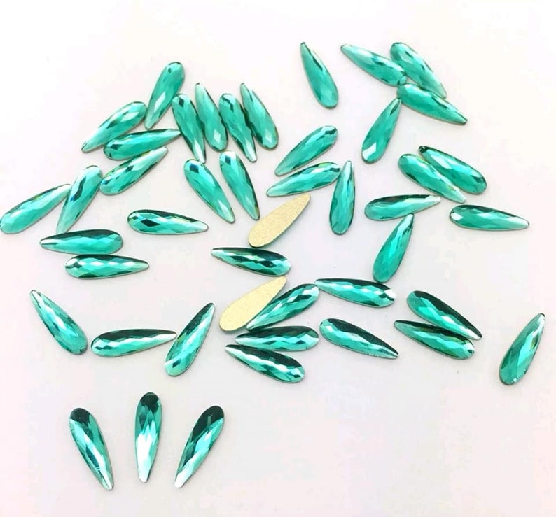 Swarovski Emerald Crystals Non Hotfix Rhinestones for Nail Art Decoration