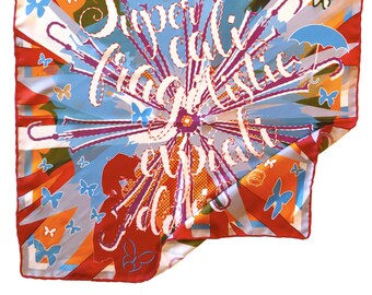 FOULARD BRACELET in square silk, Popilistic for the nostalgic of Mary Poppins