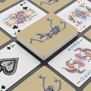 Skeleton-Themed Playing Cards